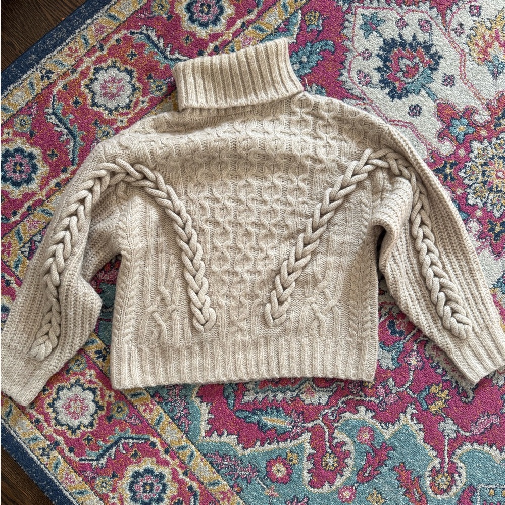 H&M chunky braided knit sweater